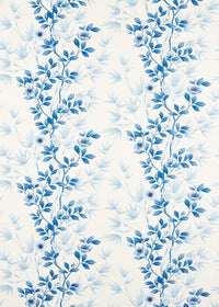 Lady Alford Cotton Linen Fabric - Porcelain/China Blue - Diane Hill