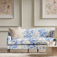 Lady Alford Cotton Linen Fabric - Porcelain/China Blue - Diane Hill