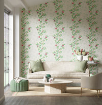 Lady Alford wallpaper - Fig Blossom/Magenta - Diane Hill