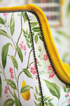 Marie Cotton Satin Fabric - Fig leaf/Honey/Blossom - Diane Hill