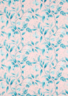 Marie Cotton Satin Fabric - Rose/Lagoon - Diane Hill