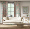 Marie Cotton Satin Fabric - Rose/Lagoon - Diane Hill