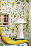 Marie Wallpaper - Fig leaf/Honey/Blossom - Diane Hill