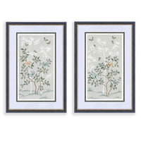 Mariya & Lilly Art Prints Set Of Two - Blue - Diane Hill