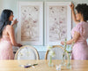Mariya & Lilly Art Prints Set Of Two - Pink - Diane Hill