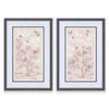 Mariya & Lilly Art Prints Set Of Two - Pink - Diane Hill