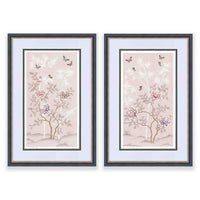 Mariya & Lilly Art Prints Set Of Two - Pink - Diane Hill