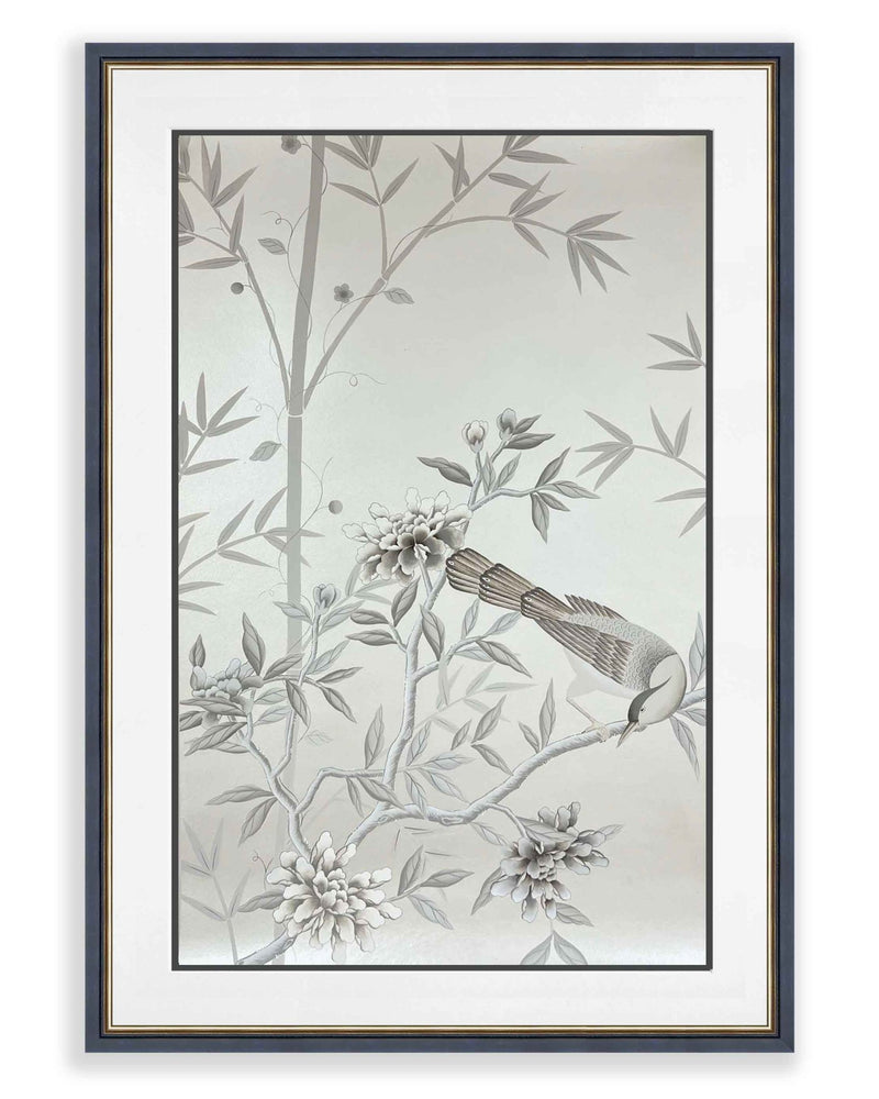 Pearlescent Chinoiserie Panel Original Painting - Diane Hill