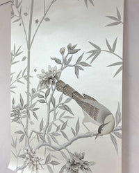 Pearlescent Chinoiserie Panel Original Painting - Diane Hill