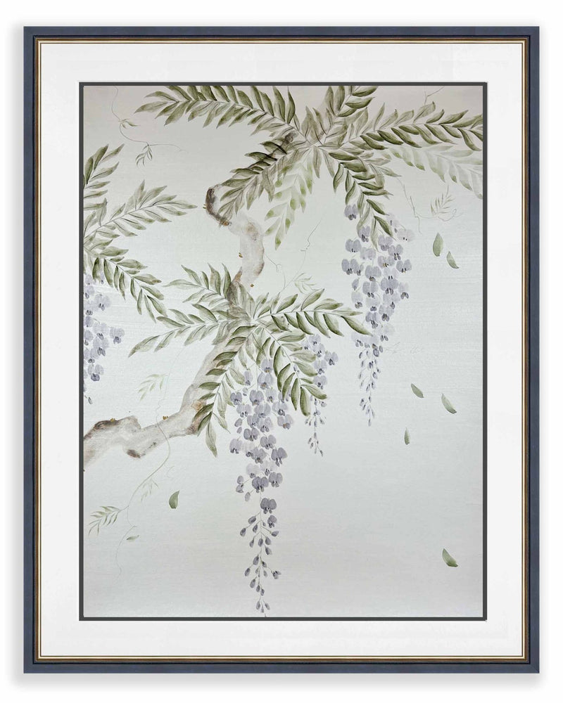 Pearlescent Wisteria Tree Original Painting - Diane Hill