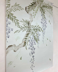 Pearlescent Wisteria Tree Original Painting - Diane Hill