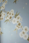 Rosa - Feather Grey/Paper Lantern/Oyster Wallpaper - Diane Hill