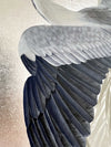 Silver Leaf Great Blue Heron Original Painting - Diane Hill