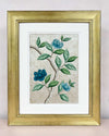 Silver Leaf Mottled Chinoiserie Original Painting - Diane Hill