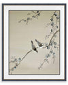Two Birds And Cherry Tree On Silk Original Painting - Diane Hill