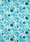 blue tonal floral chinoiserie fabric