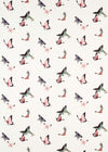 botanical wallpaper featuring chinoiserie style butterflies