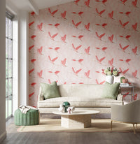 Valentina wallpaper - Blush/Blossom - Diane Hill